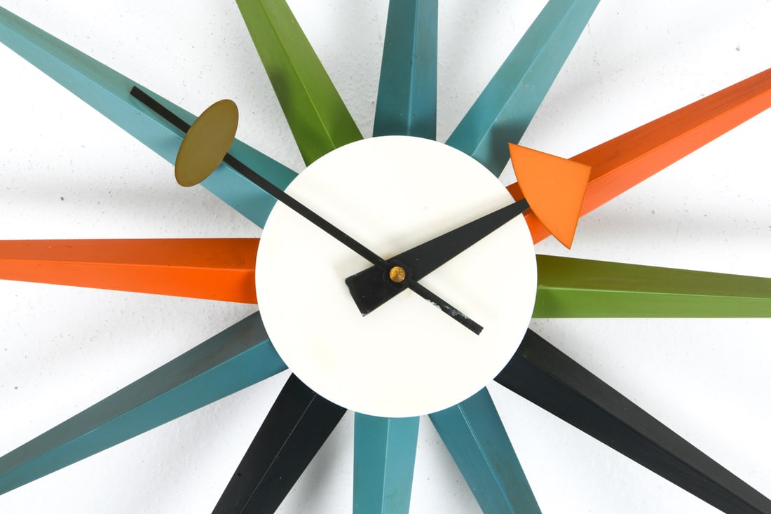 EORGE NELSON FOR VITRA SUNBURST WALL CLOCK - 6