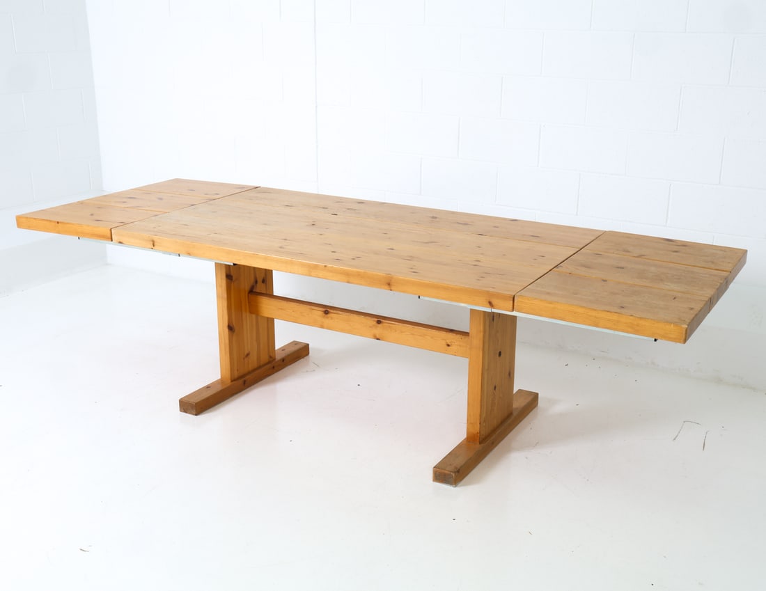 STYLE OF THORSO DANISH PINE DINING TABLE C. 1970S (1 of 19)