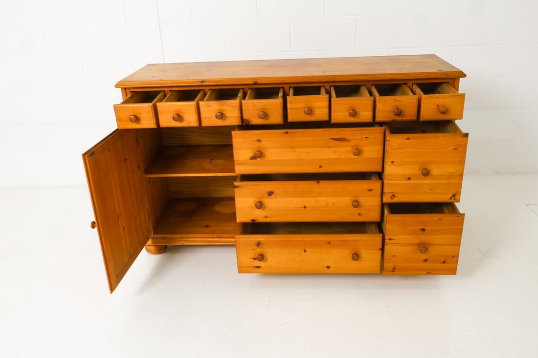 TASINGE DANISH PINE SIDEBOARD CHEST - 10