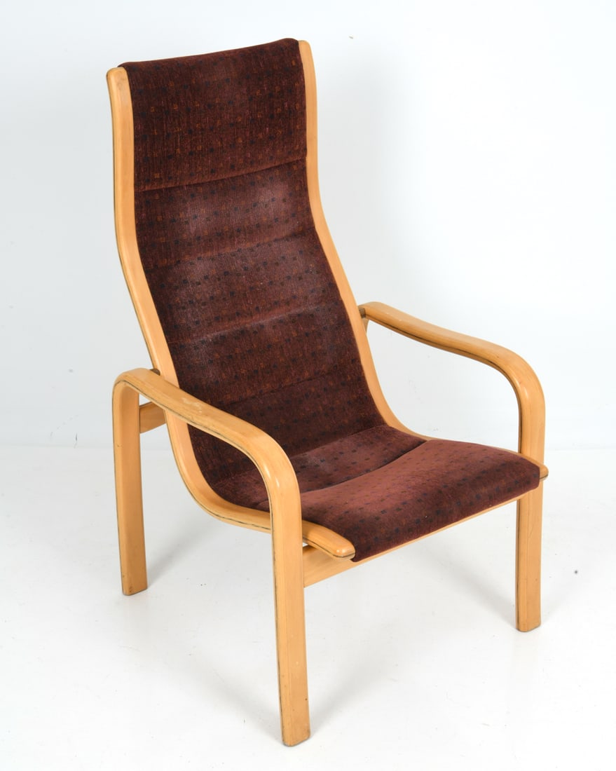 YNGVE EKSTROM FOR SWEDESE BEECH LOUNGE CHAIR 1970S (1 of 12)