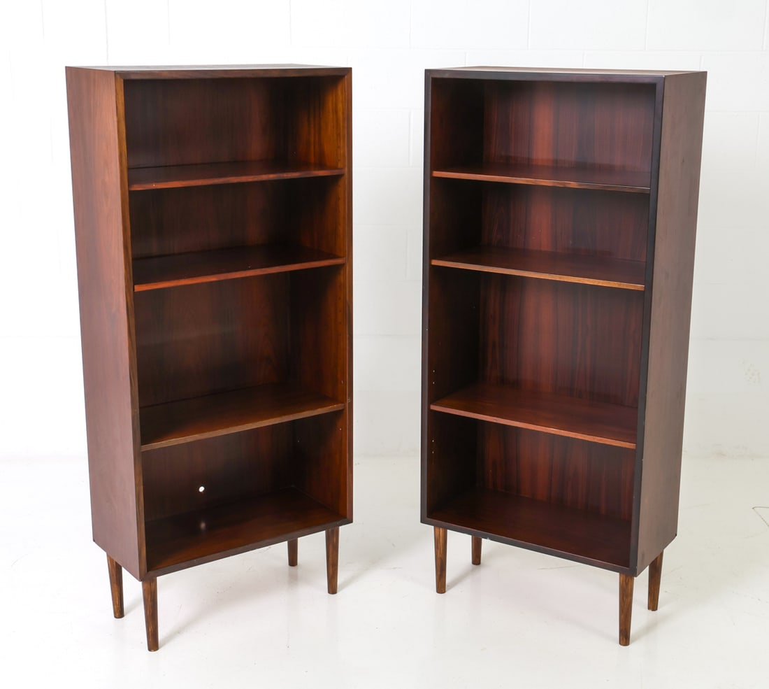 PAIR OMANN JUN DANISH ROSEWOOD BOOKSHELVES C.1960S (1 of 19)