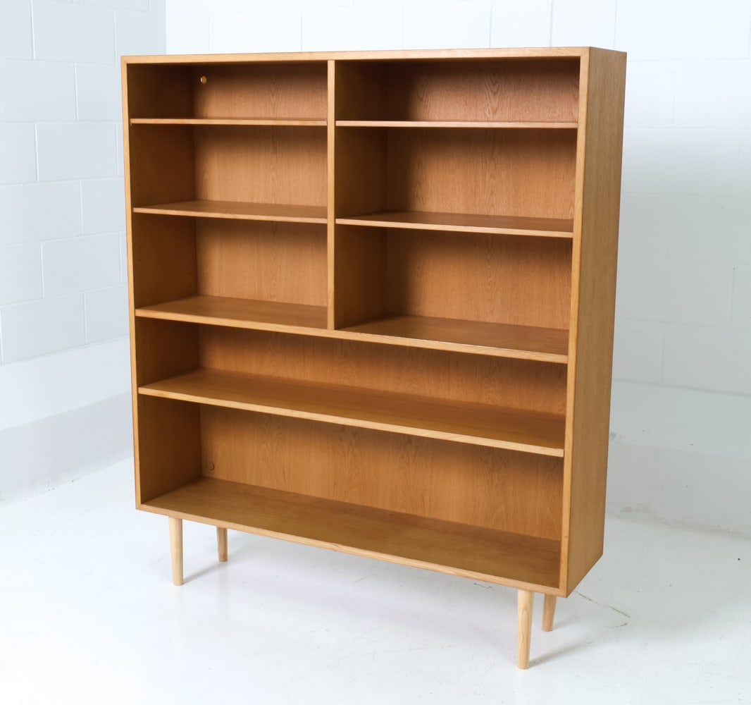 OMANN JUN MODEL 5 DANISH OAK BOOKSHELF C. 1960S (1 of 19)