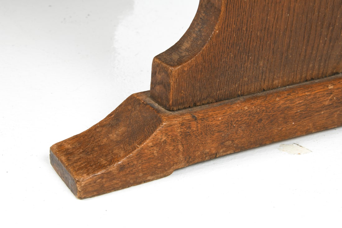 REFECTORY STYLE SCANDINAVIAN OAK DINING TABLE - 12