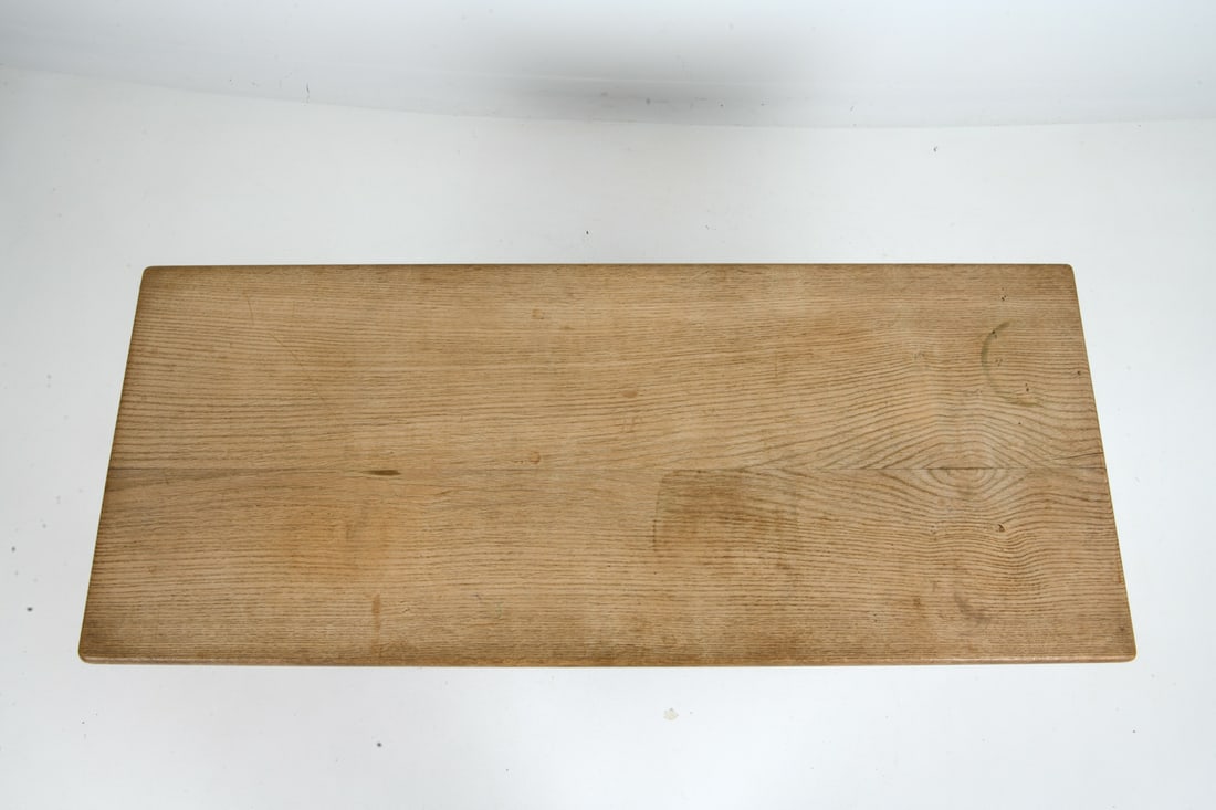 REFECTORY STYLE SCANDINAVIAN OAK DINING TABLE - 4