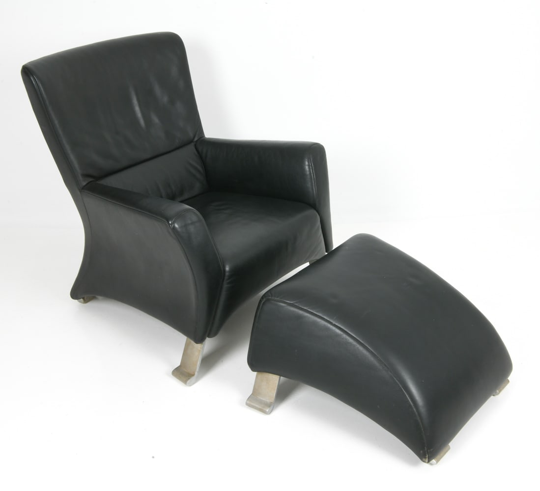 ANITA SCHMIDT FOR ROLF BENZ M. 322 CHAIR & OTTOMAN (1 of 13)