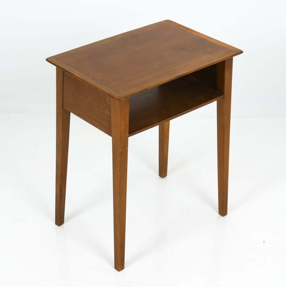FRITZ HANSEN DANISH BEECH SIDE TABLE C. 1960S (1 of 12)