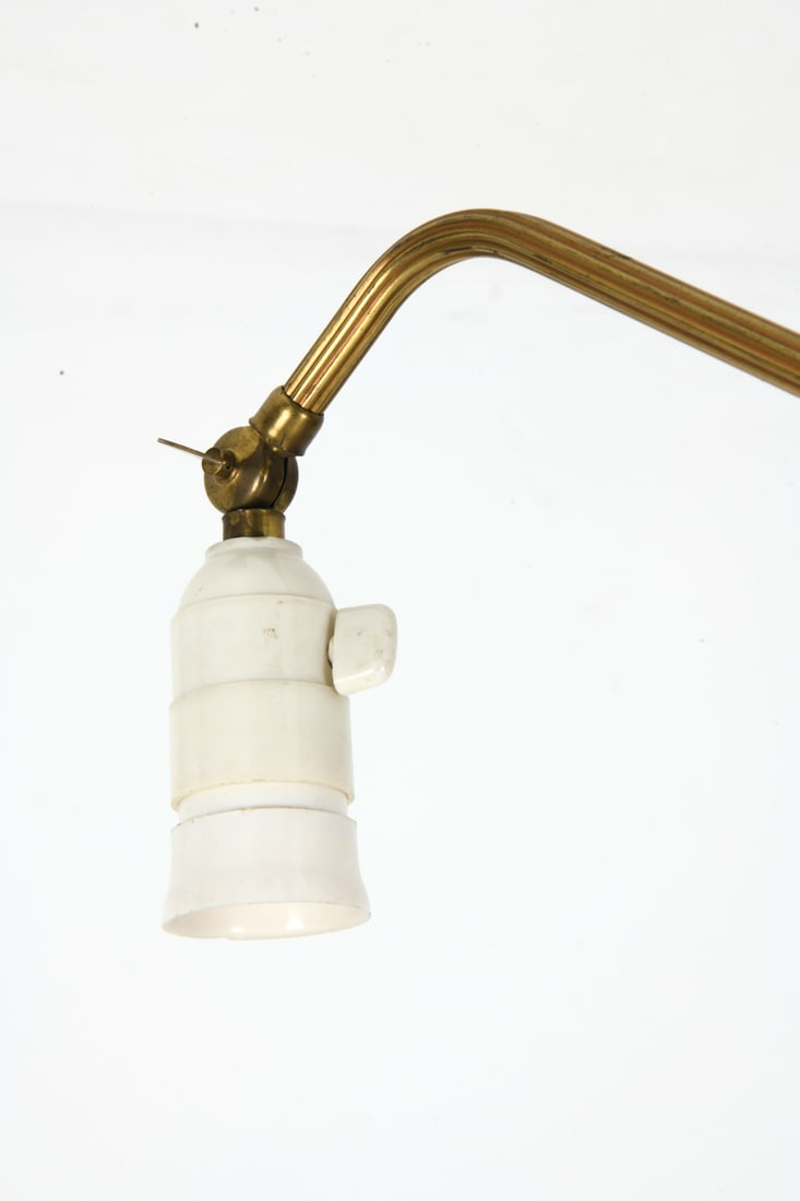 DANISH BRASS WALL SCONCE C. 1950S - 5