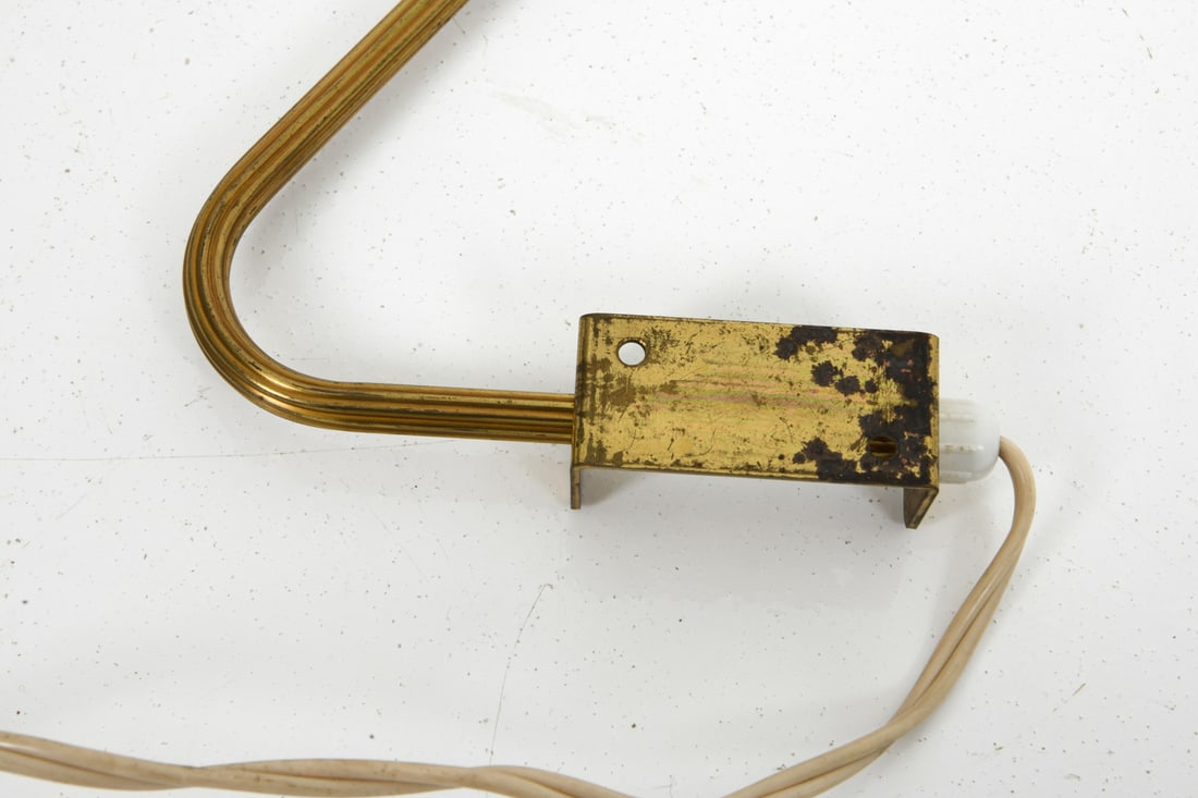 DANISH BRASS WALL SCONCE C. 1950S - 7