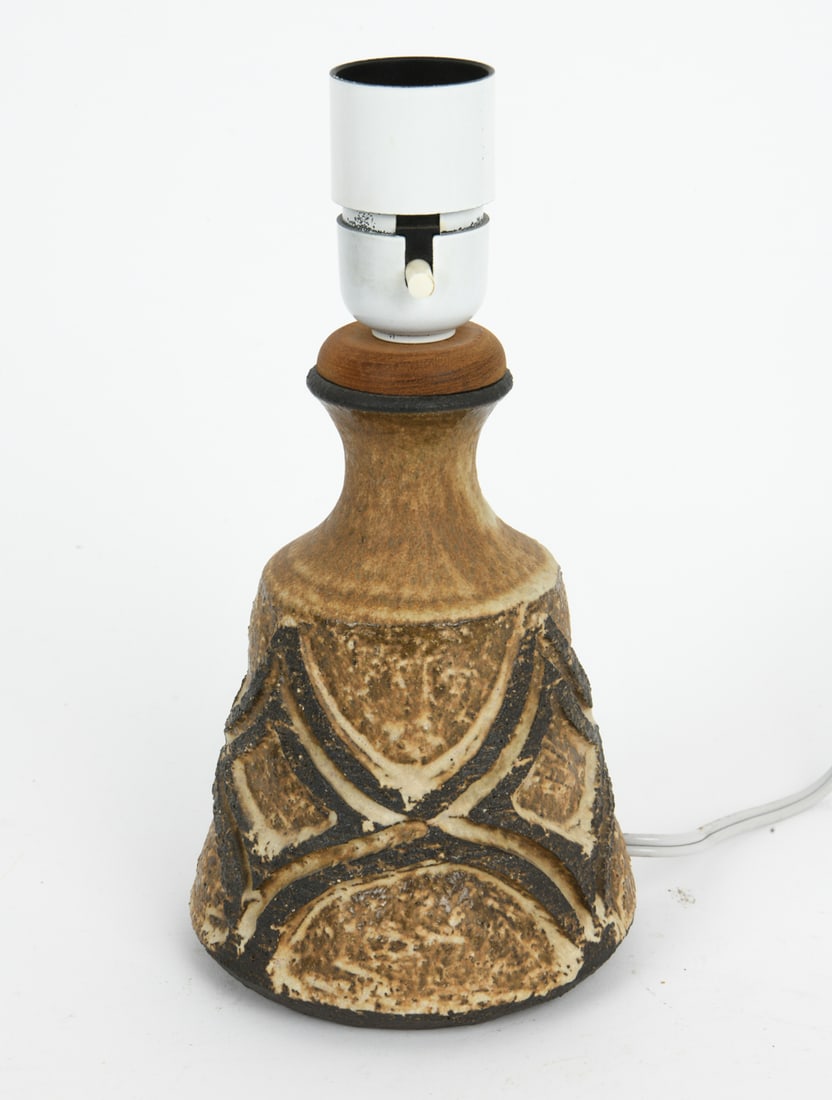 LOVEMOSE DANISH CERAMIC TABLE LAMP C. 1960S (1 of 6)