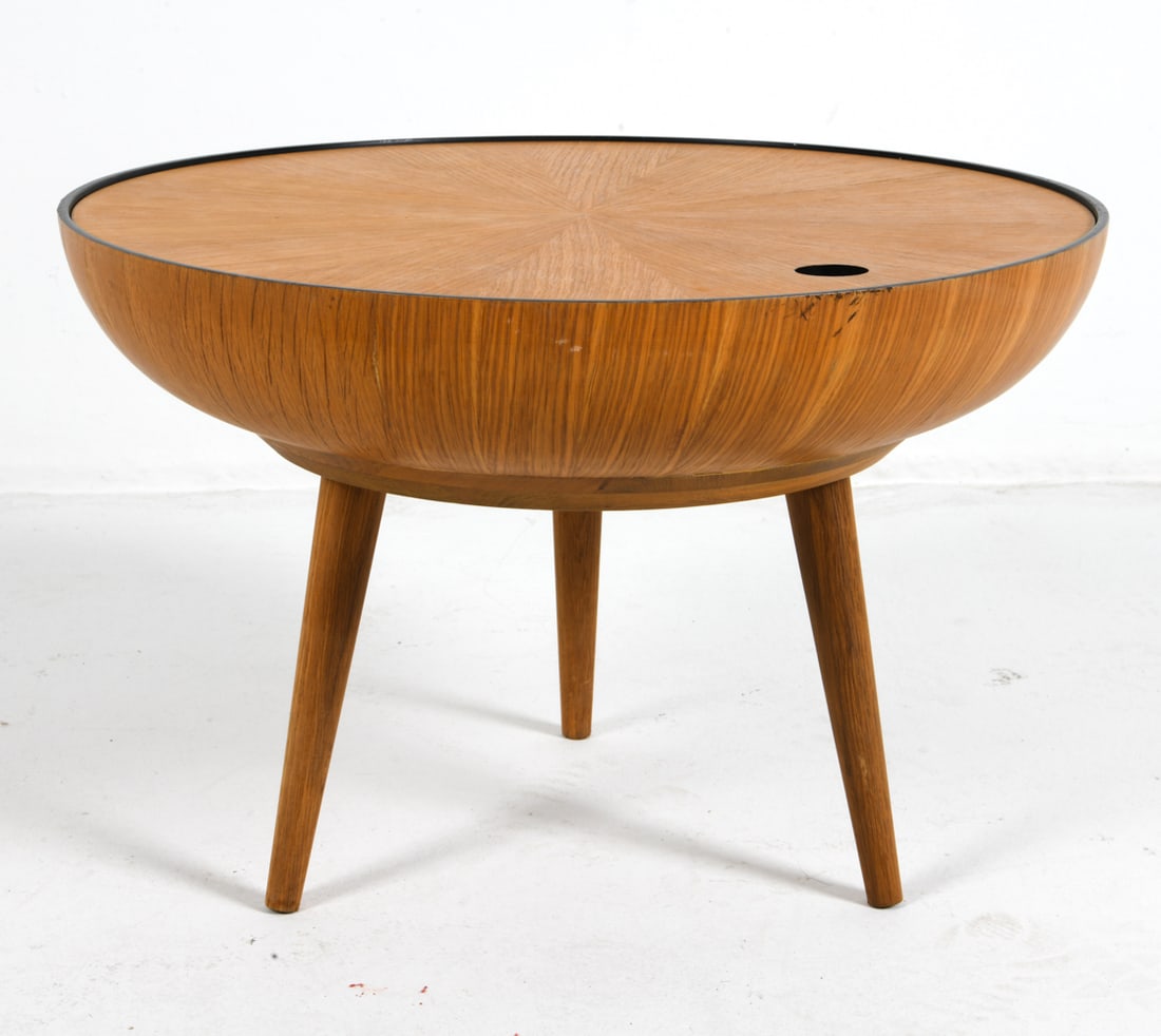 BLOOMINGVILLE RONDA OAK SIDE TABLE C. 1980S (1 of 9)