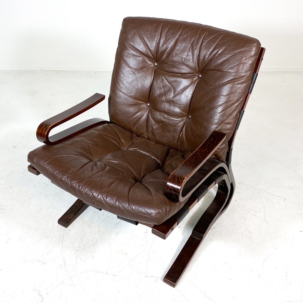 ATTR. EINAR HOVE "SKYLINE" LEATHER LOUNGE CHAIR (1 of 12)