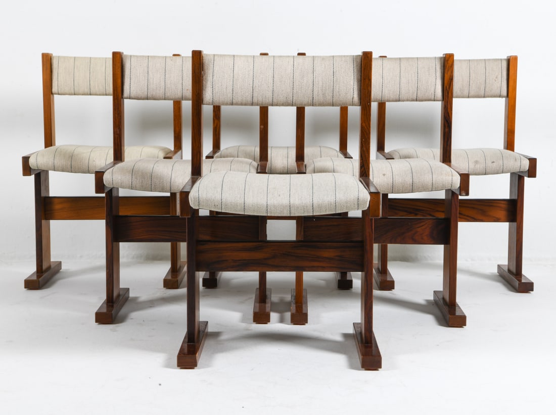 (6) POUL POULSEN FOR GANGSO ROSEWOOD DINING CHAIRS (1 of 11)