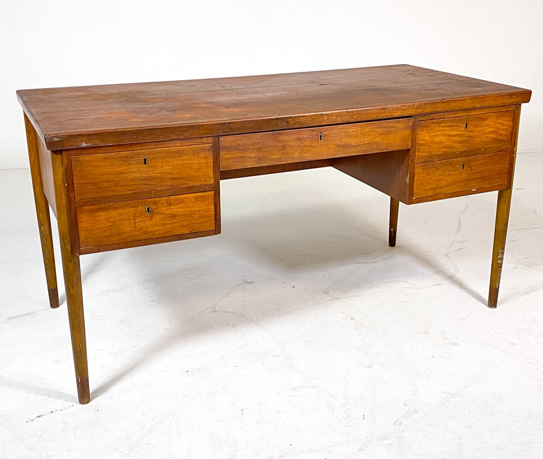 SCANDINAVIAN TEAK WRITING DESK C. 1960S (1 of 18)