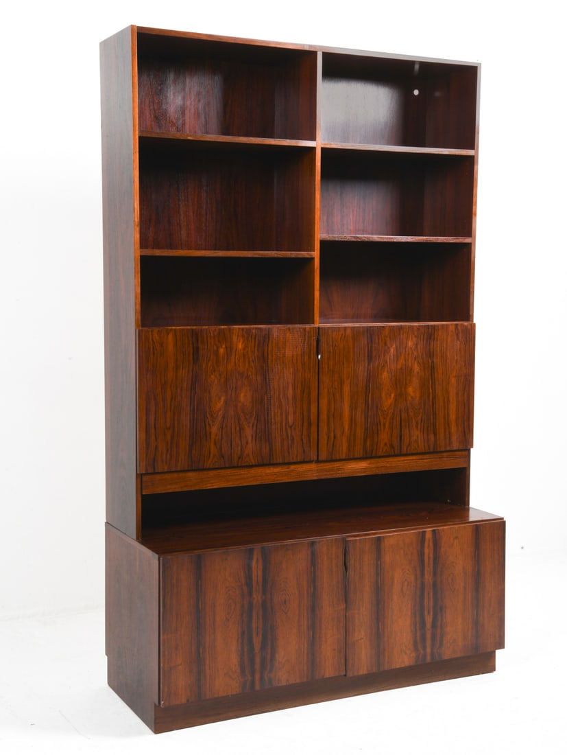 ATTR. OMANN JUN DANISH ROSEWOOD BOOKCASE C. 1960S (1 of 9)