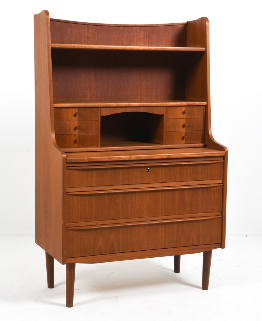 DANISH TEAK SECRETARY DESK C. 1960S (1 of 10)