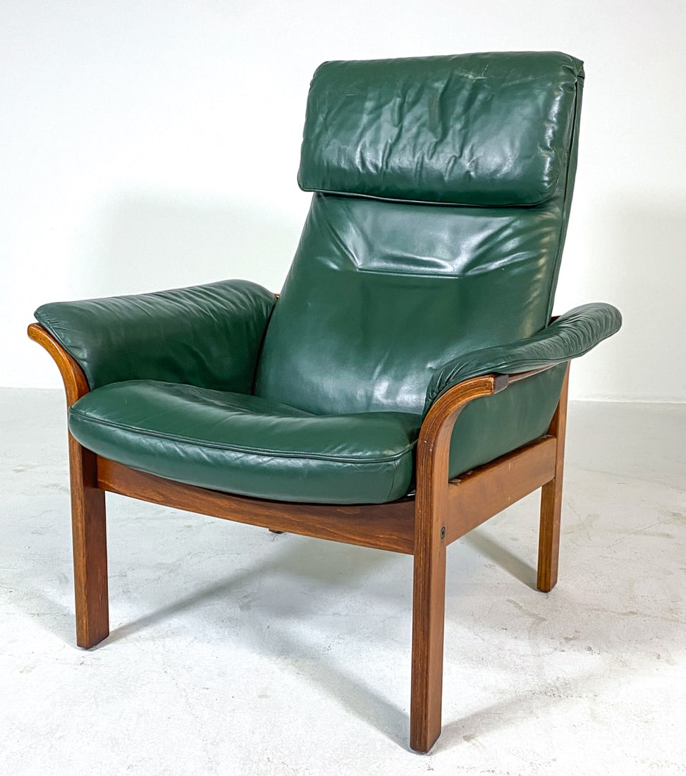 GOTE MOBLER BEECH & LEATHER LOUNGE CHAIR 1970S (1 of 19)