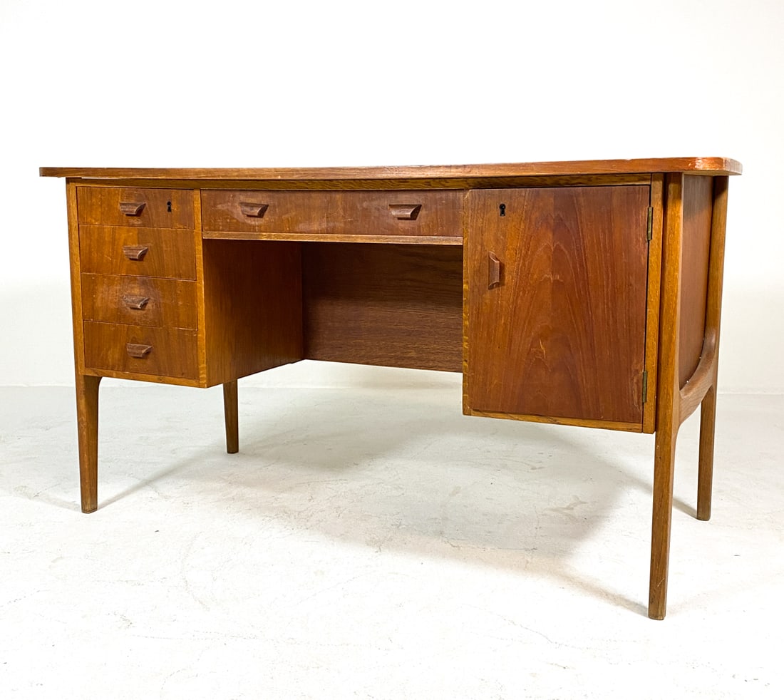 DANISH TEAK WRITING DESK C. 1960S (1 of 18)