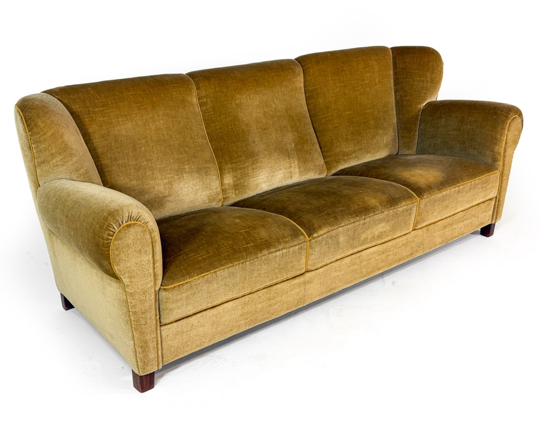 DANISH MOHAIR SOFA C. 1960S (1 of 13)