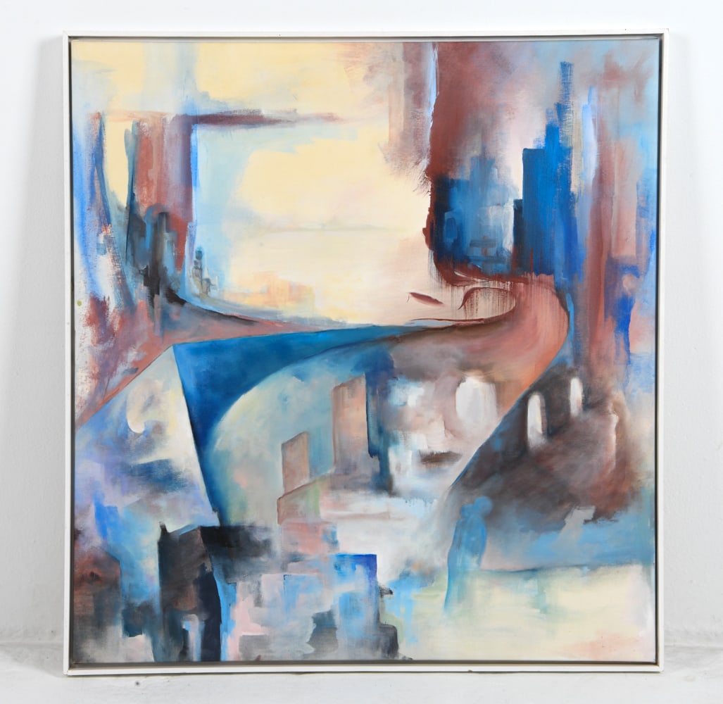 SCANDINAVIAN ABSTRACT OIL ON CANVAS (1 of 4)