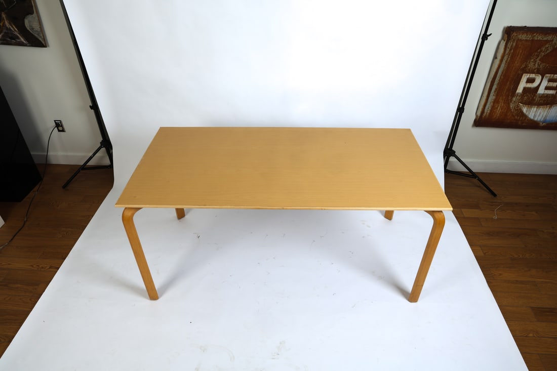 FARSTRUP DANISH BEECH DINING TABLE C. 1990S - 9