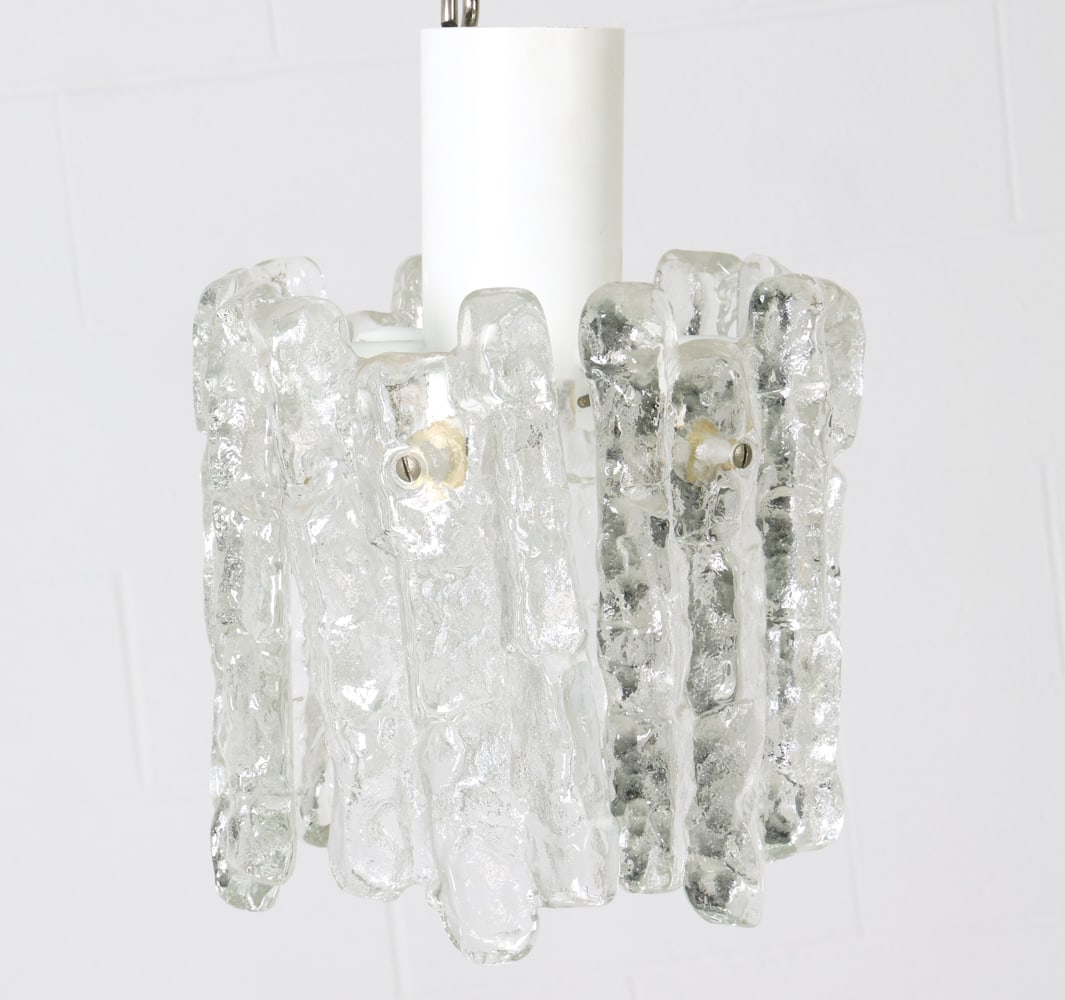 J. T. KALMAR AUSTRIAN GLASS PENDANT LIGHT C. 1970S (1 of 11)