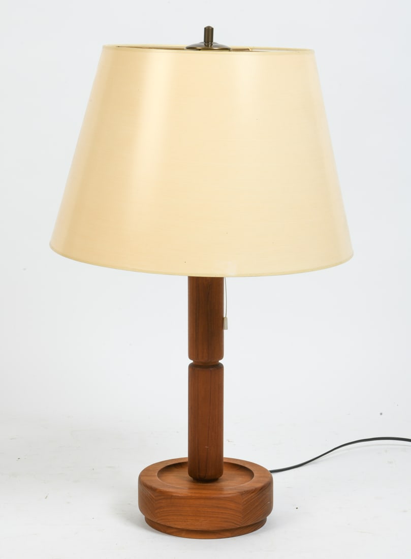 DOMUS DANISH TEAK TABLE LAMP C. 1960S (1 of 12)