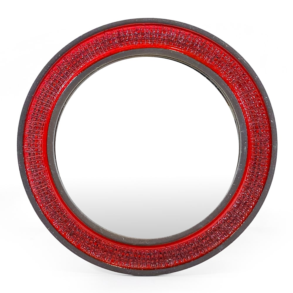 KLINGE DANISH CERAMIC WALL MIRROR C. 1960S (1 of 6)