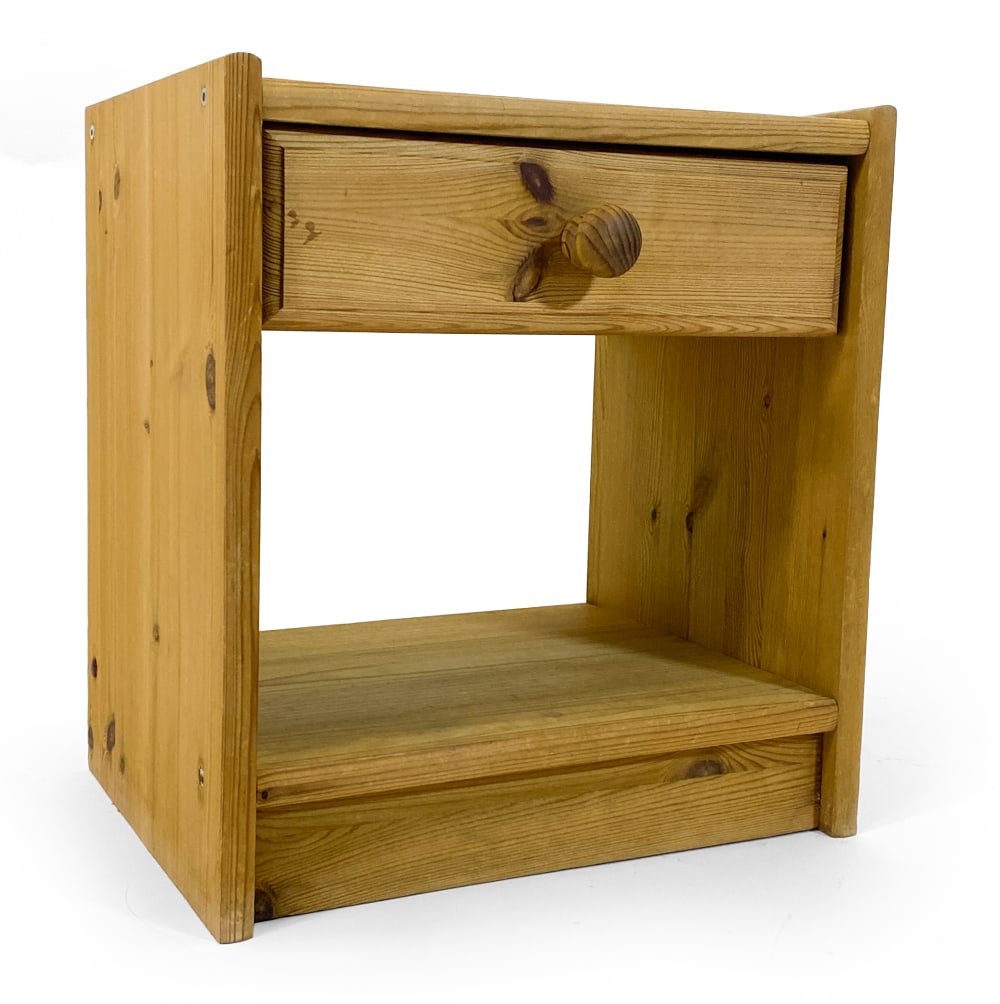 SWEDISH PINE NIGHTSTAND C. 1970S (1 of 10)