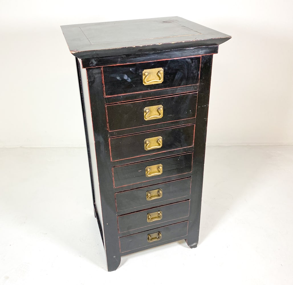 CHINOISERIE STYLE PAINTED CHEST OF DRAWERS (1 of 18)
