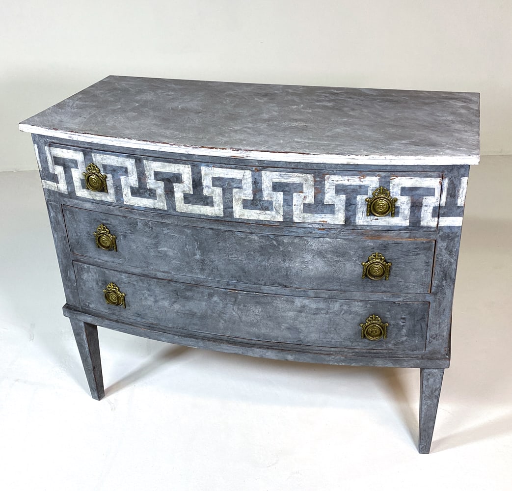 ANTIQUE SWEDISH GUSTAVIAN PAINTED CHEST OF DRAWERS (1 of 16)