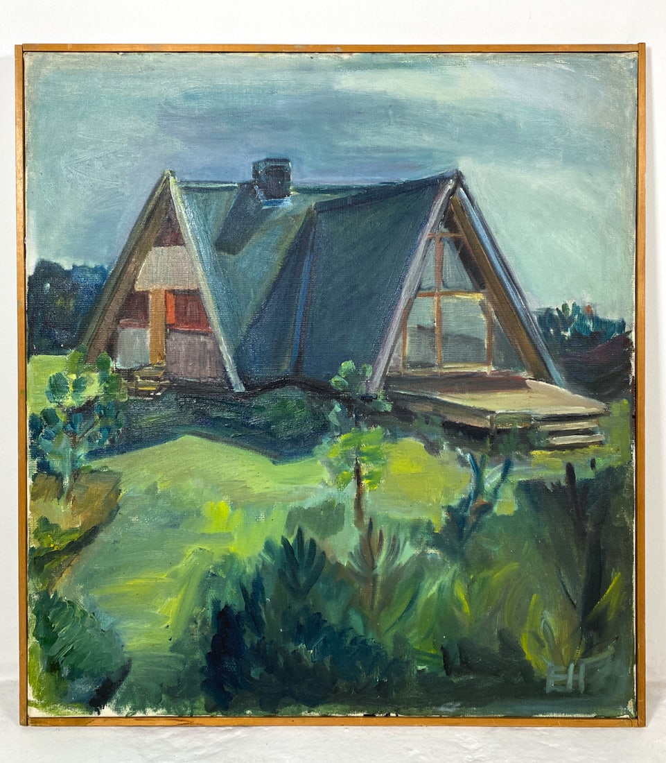DANISH LANDSCAPE WITH HOUSE O/C (1 of 7)