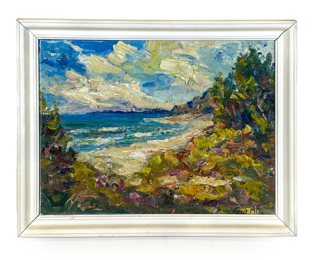 FINN AM (20TH C.) LANDSCAPE O/B (1 of 5)