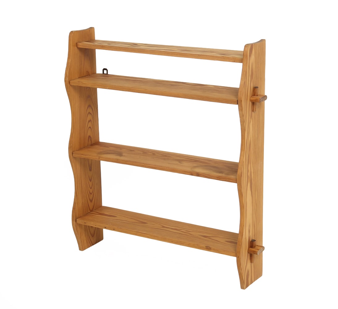 POLISH PINE WALL SHELF C. 1970S (1 of 16)