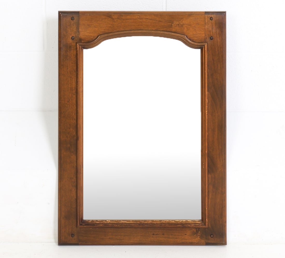 MID-CENTURY GERMAN OAK WALL MIRROR C. 1960S (1 of 11)