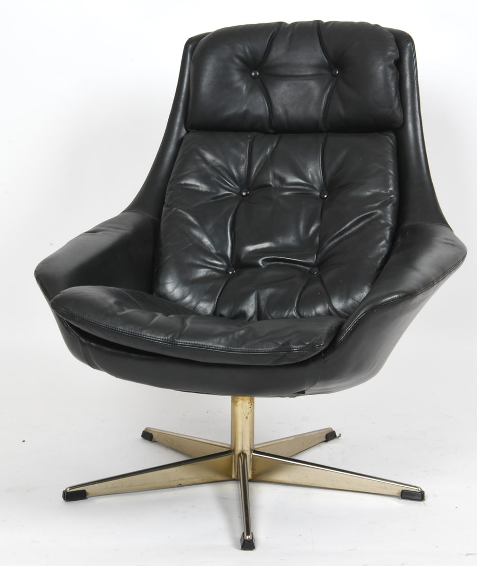 H. W. KLEIN FOR BRAMIN DANISH SWIVEL LOUNGE CHAIR (1 of 1)