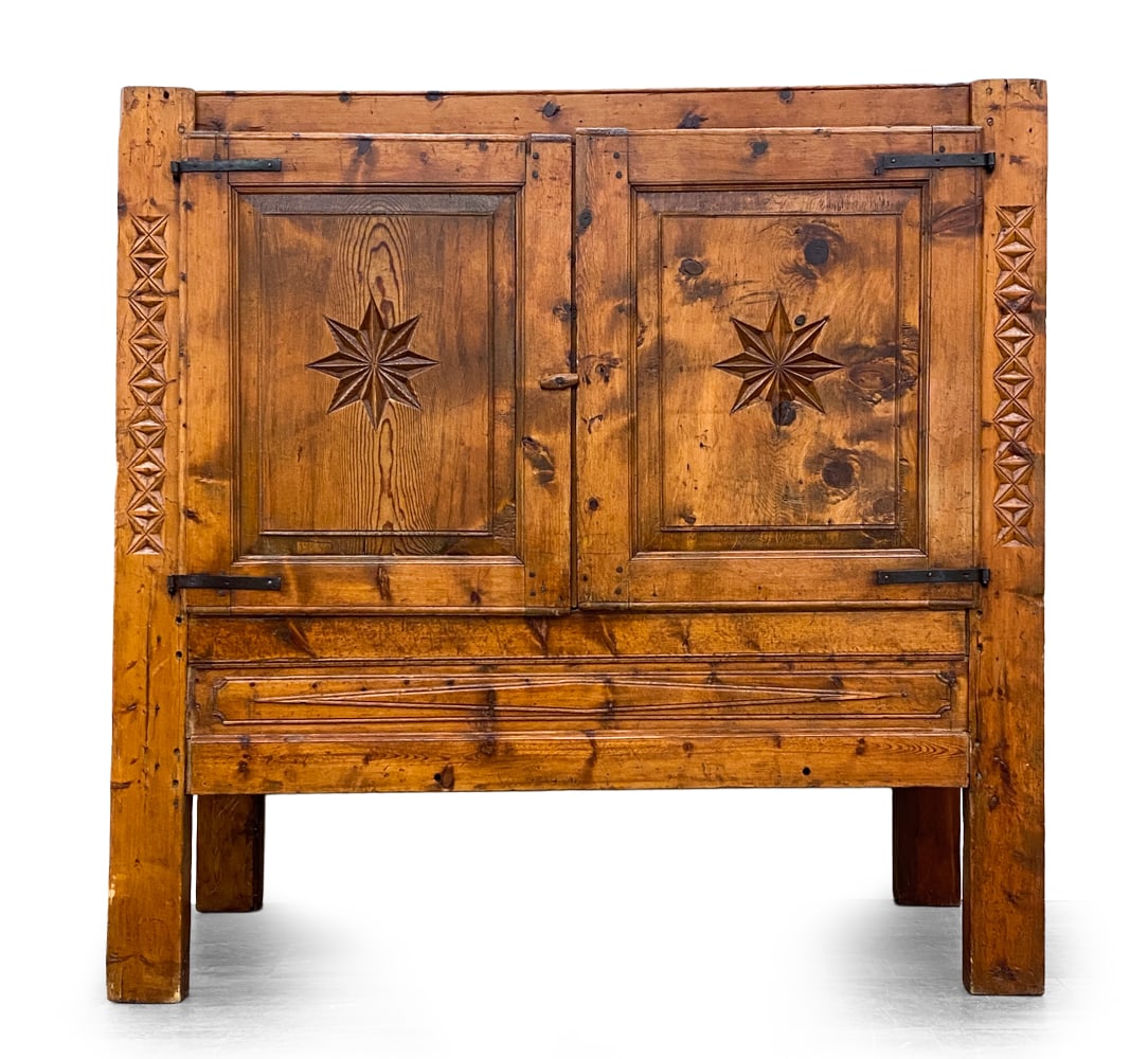 ANTIQUE FRENCH COUNTRY PINE CABINET (1 of 1)