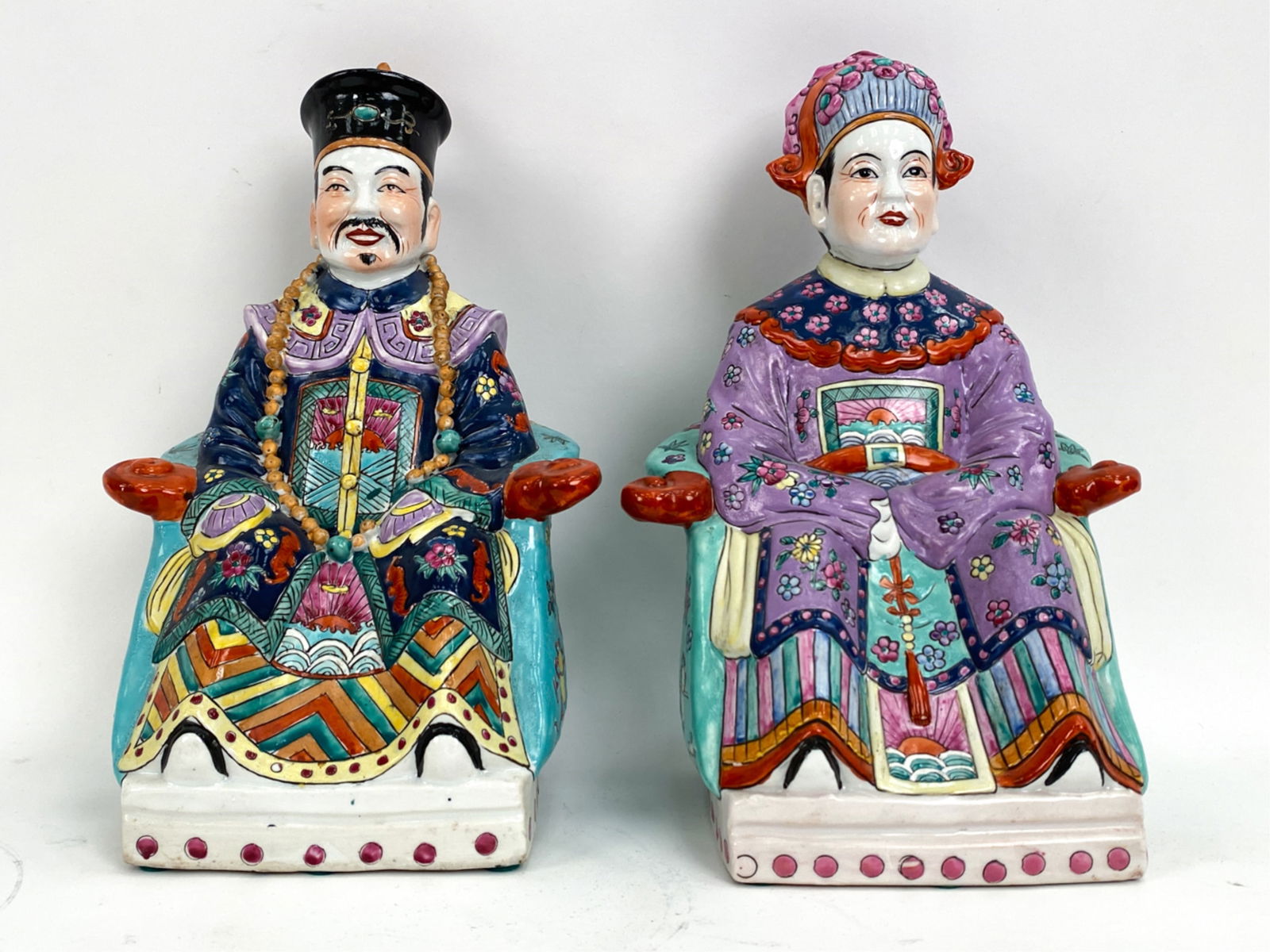 (2) CONTEMPORARY CHINESE PORCELAIN FIGURES (1 of 1)