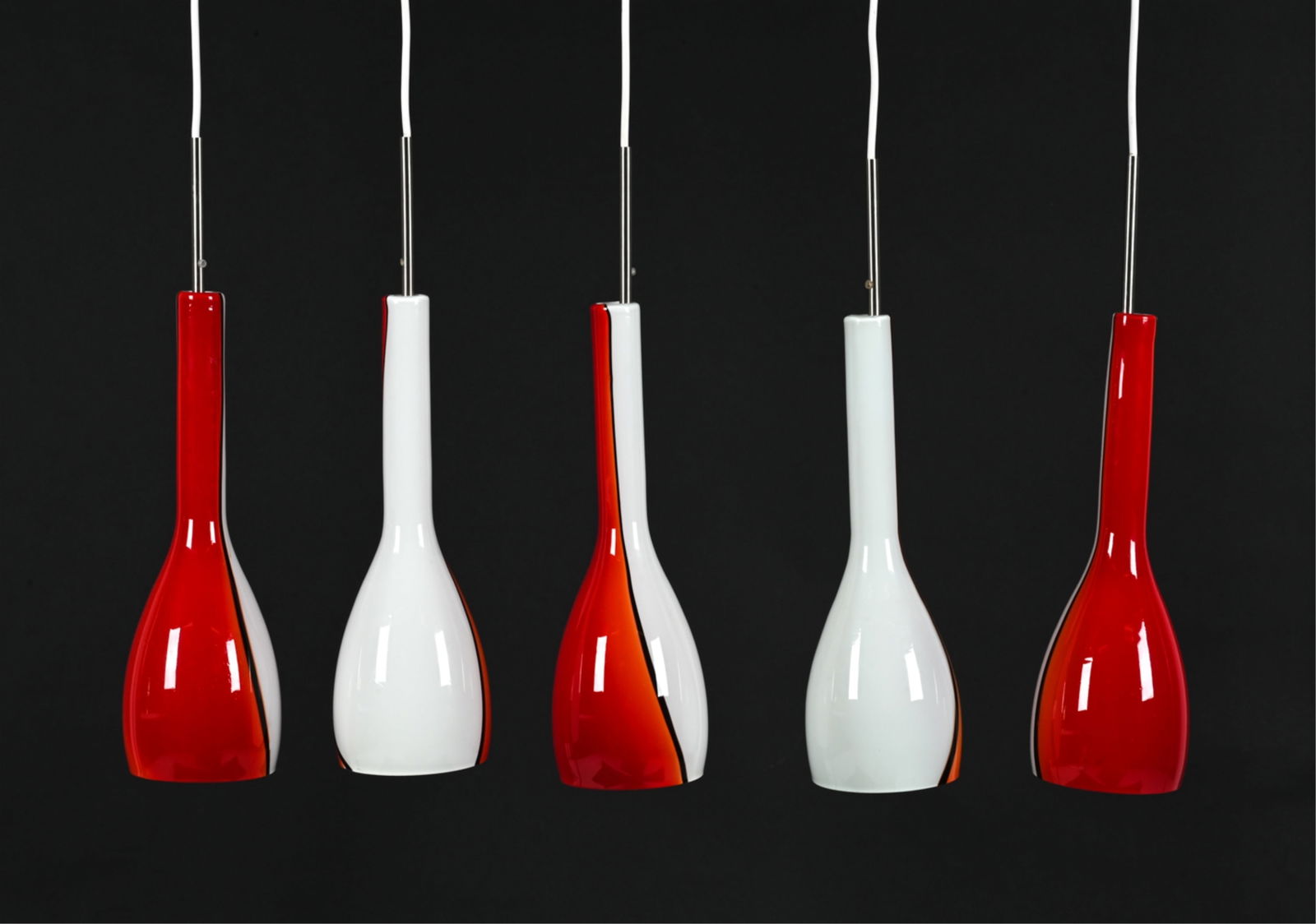 (5) ATTR. LUCIANO VISTOSI MURANO GLASS PENDANTS (1 of 1)