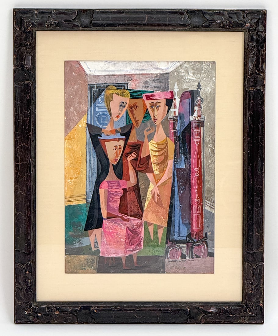 HOWARD MANDEL (1917-1999) ACRYLIC ON MASONITE (1 of 1)