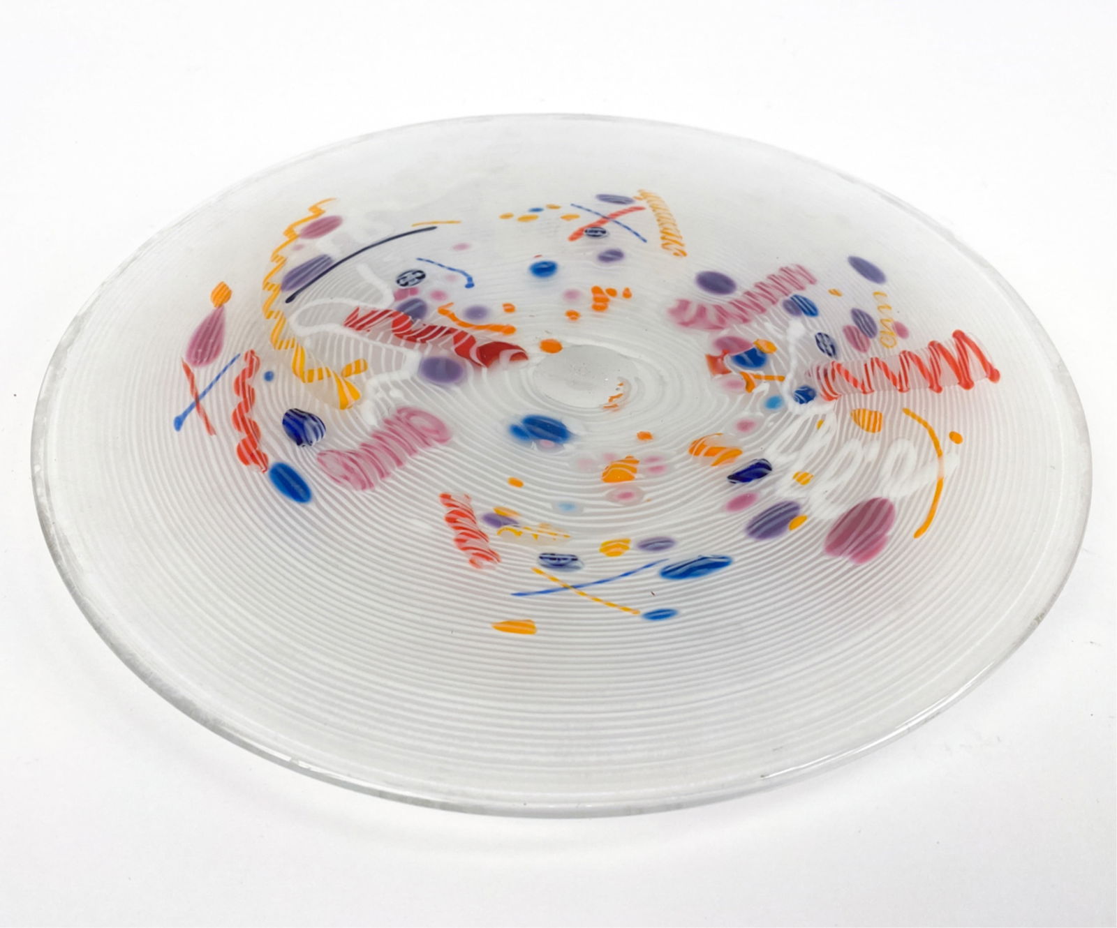 CONTEMPORARY ART GLASS CHARGER (1 of 1)