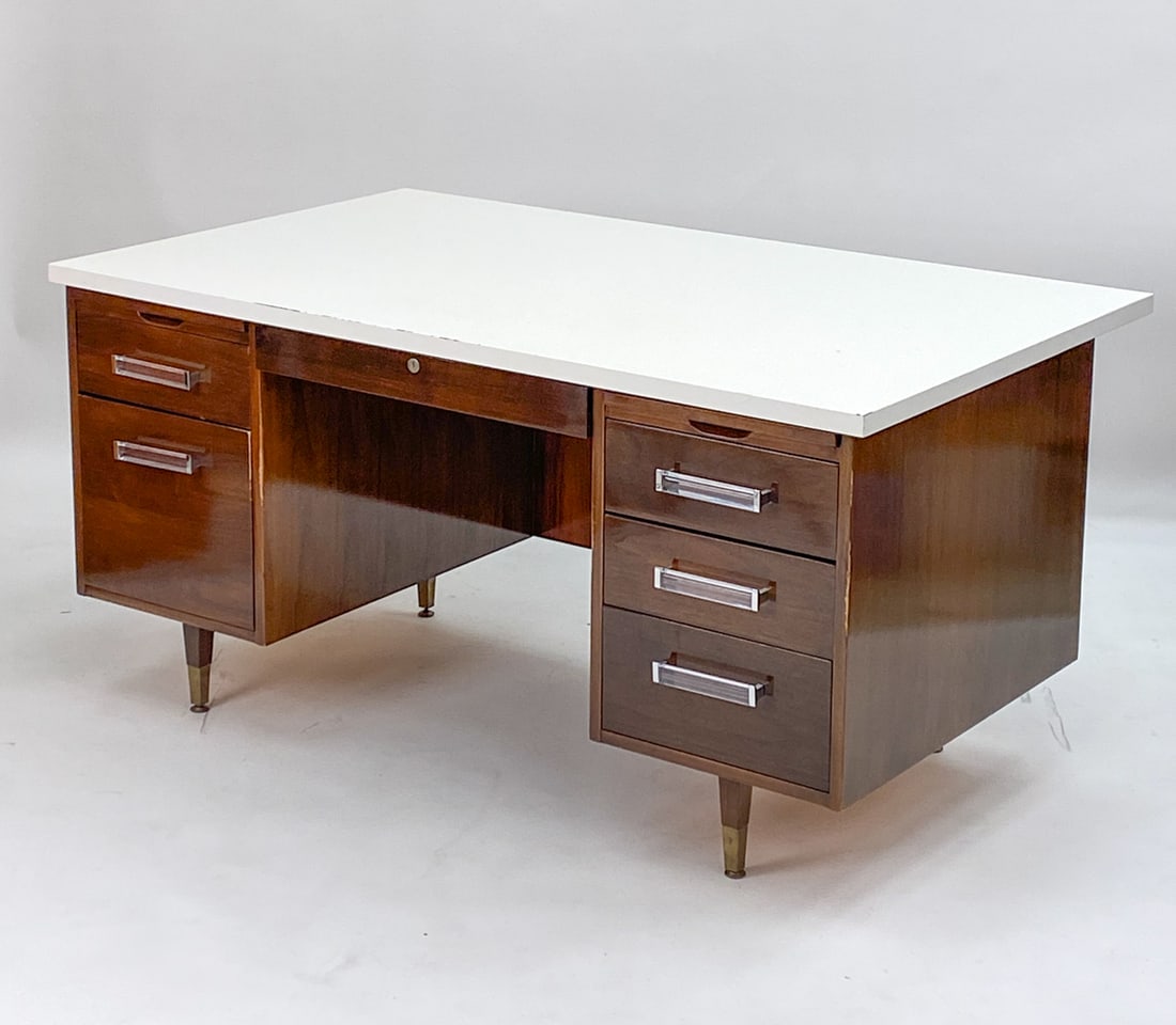 WALNUT EXECUTIVE DESK (1 of 1)
