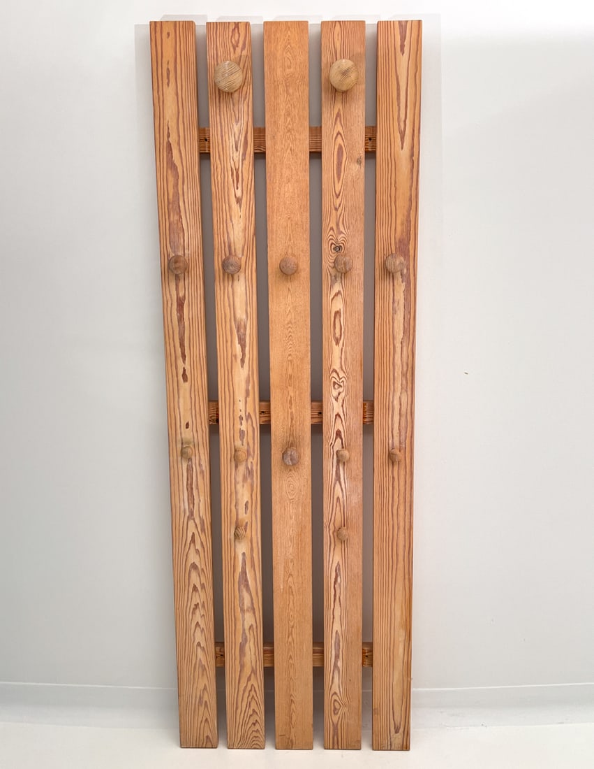 MID-CENTURY SWEDISH PINE COAT RACK C. 1970S (1 of 1)