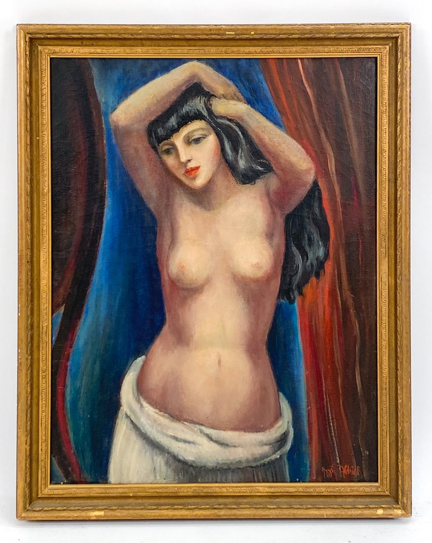 MARIUS AZZI ALDRICH (1892-1975) NUDE O/C (1 of 1)