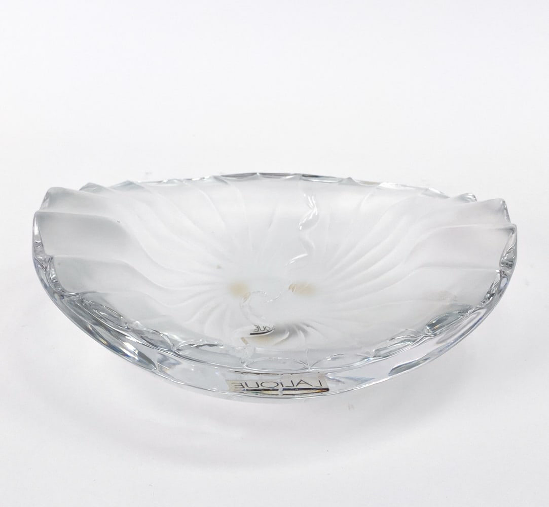 LALIQUE "NANCY CENDRIER" CRYSTAL BOWL (1 of 1)