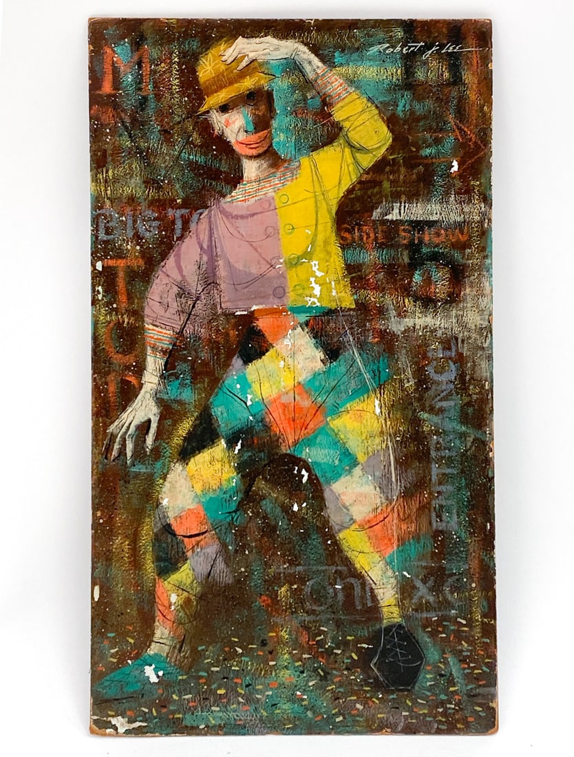 ROBERT J. LEE (1921-1994 ) EXPRESSIONIST PAINTING (1 of 1)