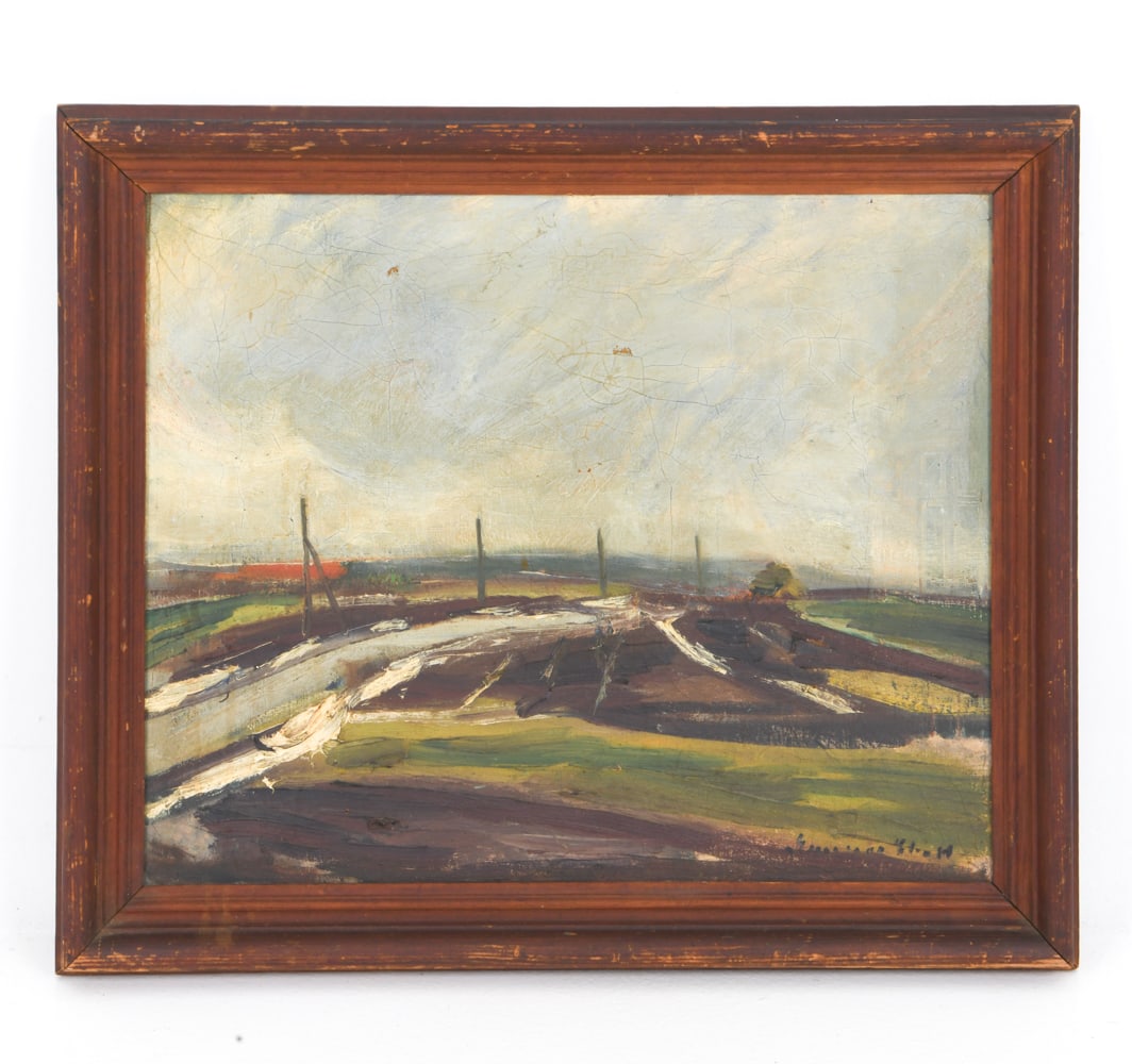 DANISH LANDSCAPE O/C PAINTING (1 of 1)