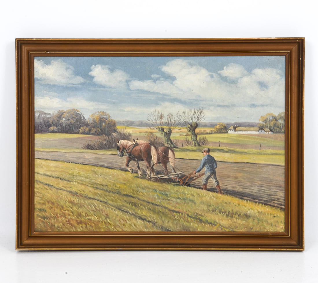 DANISH LANDSCAPE O/C PAINTING (1 of 1)