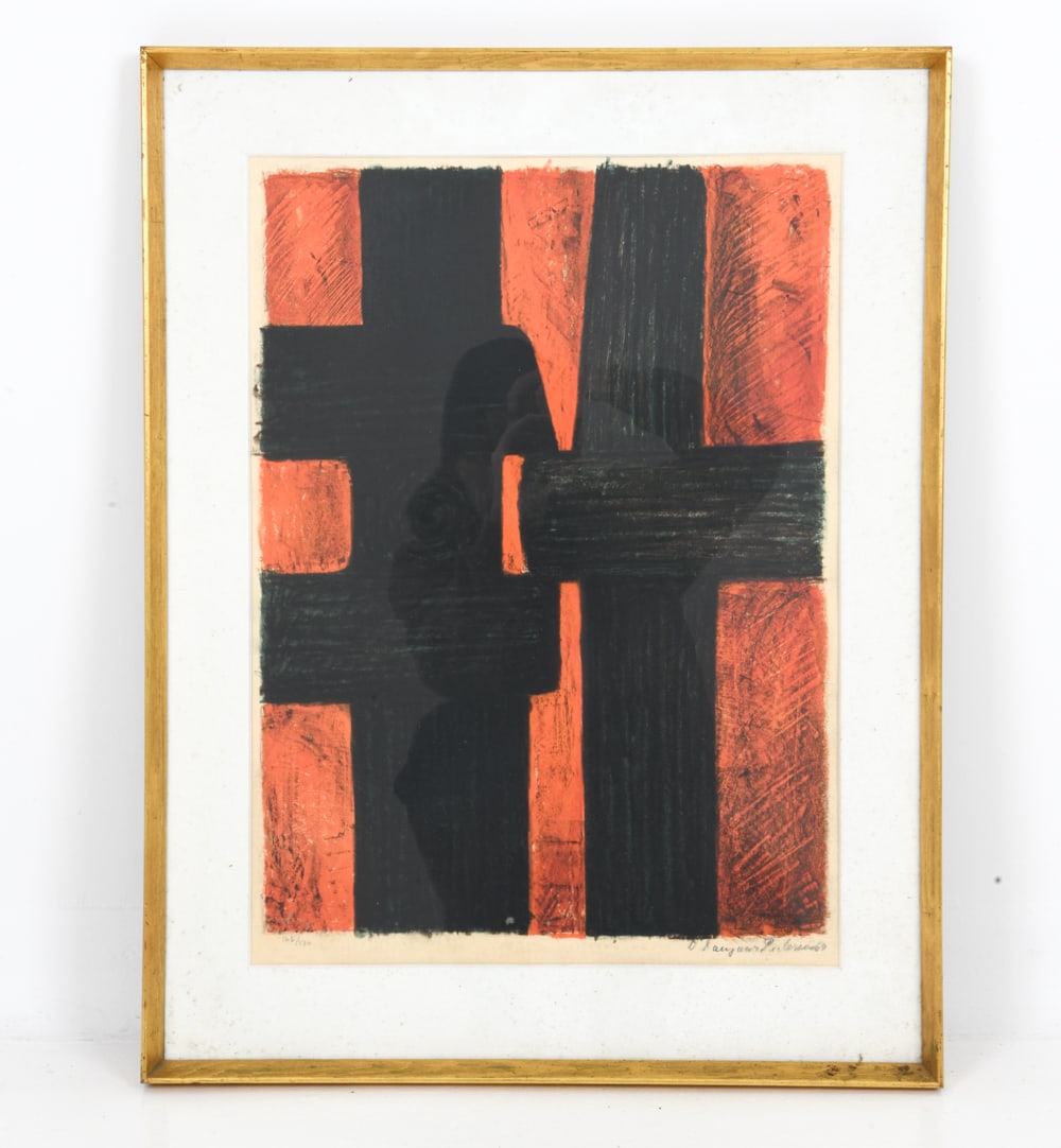 DANISH ABSTRACT LITHOGRAPH 1969 (1 of 1)