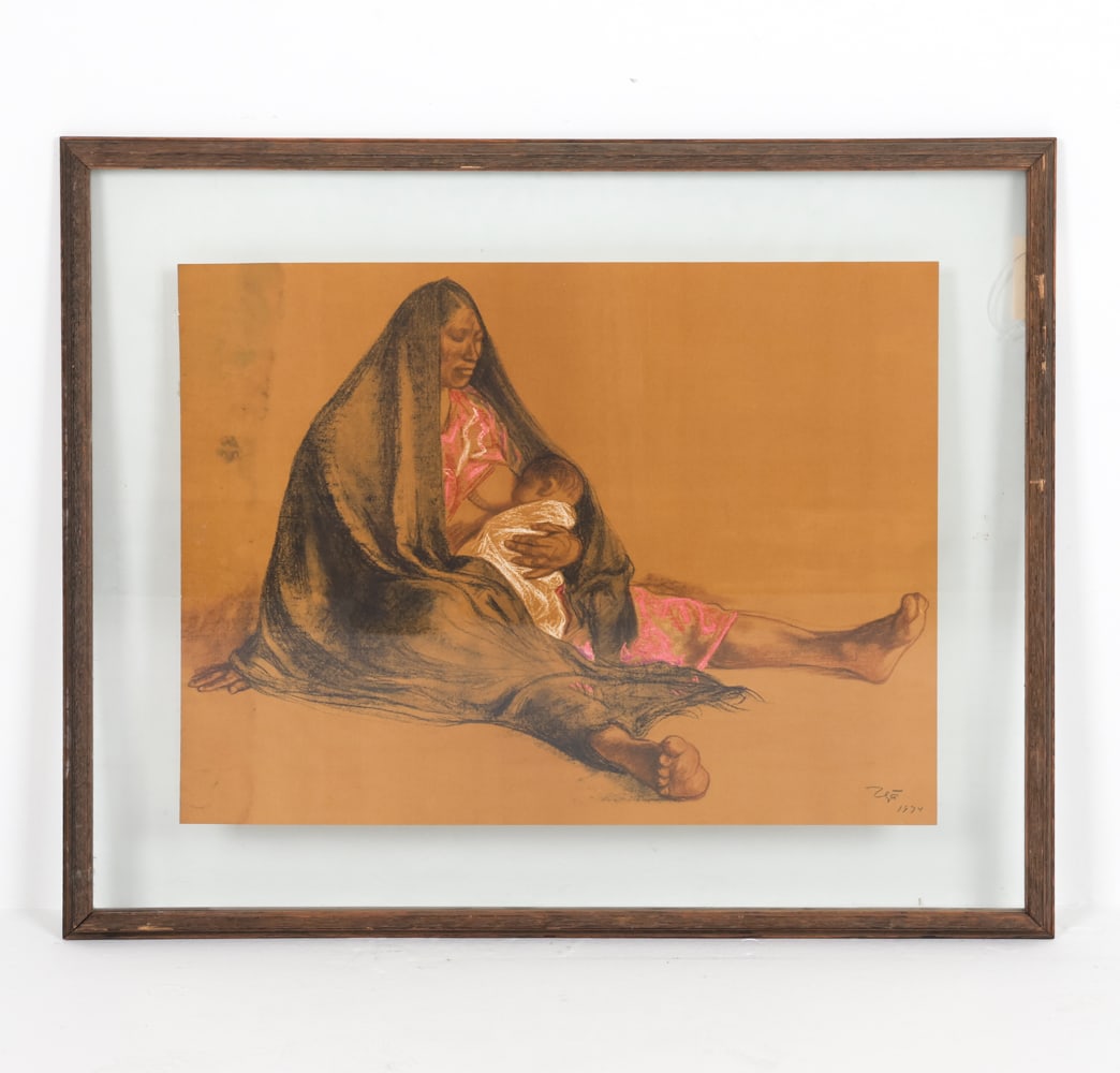 FRANCISCO ZUNIGA (20TH C.) LITHOGRAPH 1974 (1 of 1)