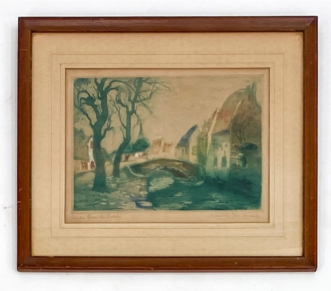 JEAN VAN DEN BOSSCHE (BELGIAN, 1910-1993) ETCHING (1 of 1)